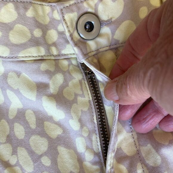 Loft Modern Straight Animal Print Classic Five Pocket Straight Leg Jeans Size 6 - Picture 7 of 13